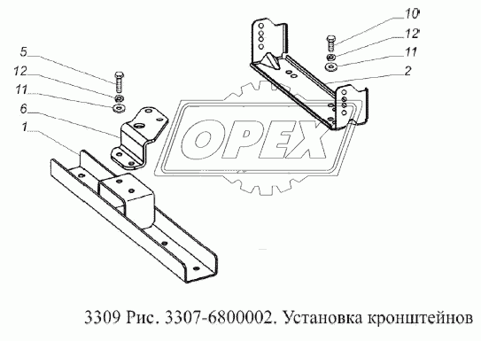 Установка кронштейнов